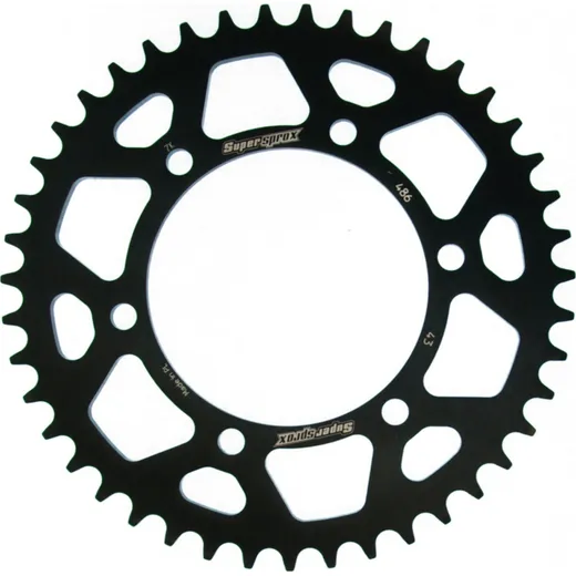 Alu-Rear Sprocket / Chain Wheel Supersprox 520/43t black 13812AK43