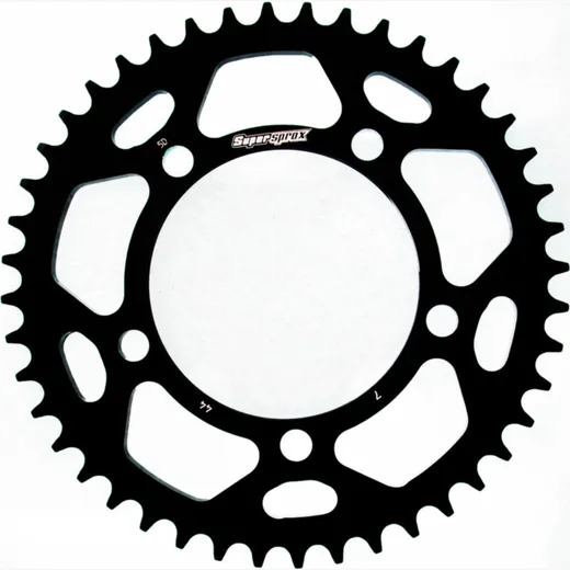 Alu-Rear Sprocket / Chain Wheel Supersprox 525/44t black 36700AK44
