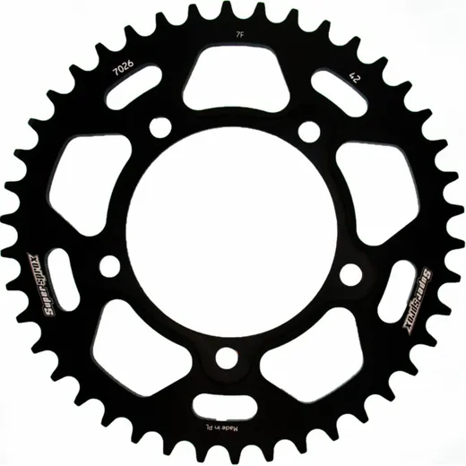 Alu-Rear Sprocket / Chain Wheel Supersprox 525/42t black 36715AK42