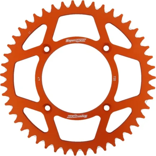 Alu-Rear Sprocket / Chain Wheel Supersprox 520/47t orange 72307AO47