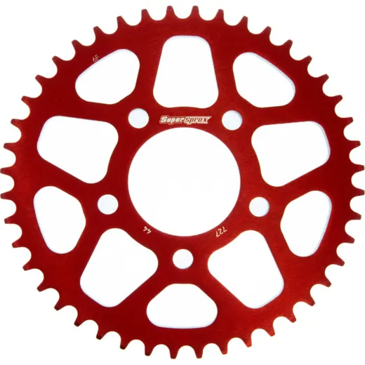 Alu-Rear Sprocket / Chain Wheel Supersprox 525/44t red 36710AR44