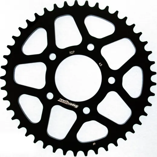 Alu-Rear Sprocket / Chain Wheel Supersprox 525/45t black 36710AK45