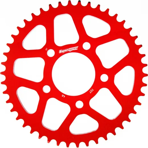 Alu-Rear Sprocket / Chain Wheel Supersprox 525/46t red 36710AR46