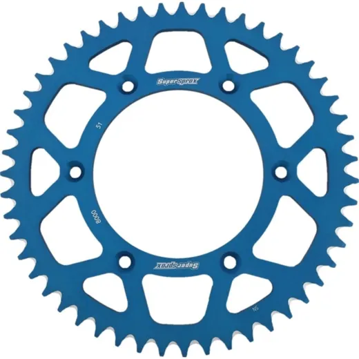 Alu-Rear Sprocket / Chain Wheel Supersprox 520/51t blue 93340AB51