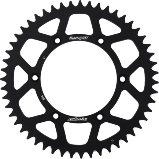 Alu-Rear Sprocket / Chain Wheel Supersprox 520/51t black 15203AK51
