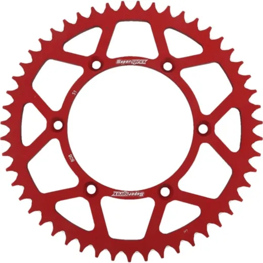 Alu-Rear Sprocket / Chain Wheel Supersprox 520/51t red 15203AR51
