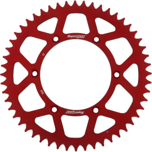 Alu-Rear Sprocket / Chain Wheel Supersprox 520/52t red 15203AR52