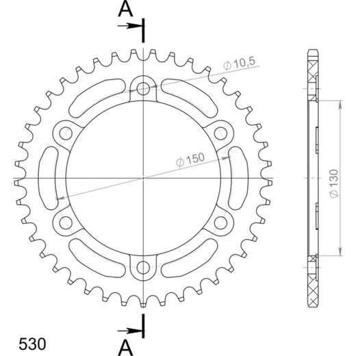 Alu-Rear Sprocket / Chain Wheel Supersprox/41t black