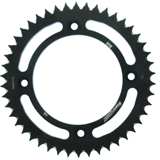Alu-Rear Sprocket / Chain Wheel Supersprox 428/46t black 72200AK46