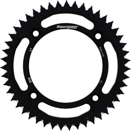 Alu-Rear Sprocket / Chain Wheel Supersprox 428/47t black 72200AK47