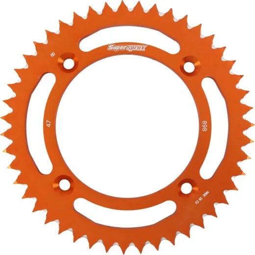 Alu-Rear Sprocket / Chain Wheel Supersprox 428/47t orange
