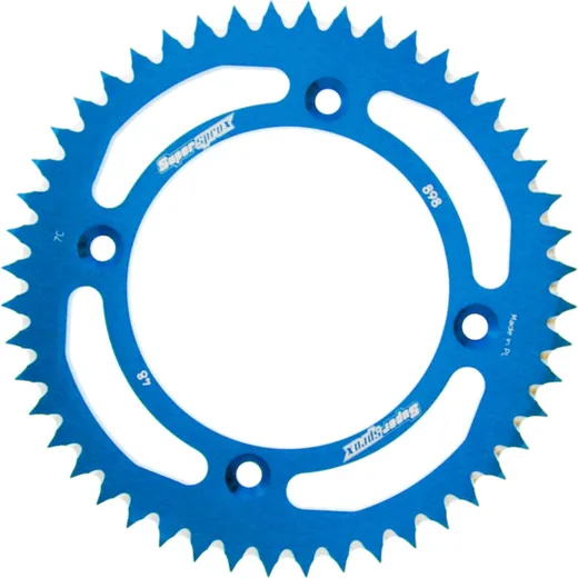Alu-Rear Sprocket / Chain Wheel Supersprox 428/48t blue 72200AB48