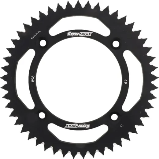 Alu-Rear Sprocket / Chain Wheel Supersprox 428/49t black 72200AK49
