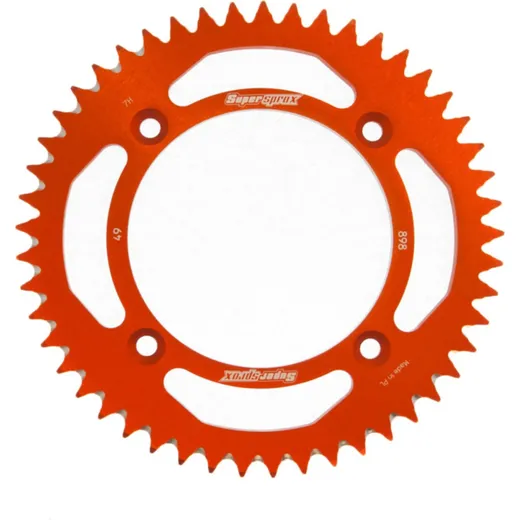 Alu-Rear Sprocket / Chain Wheel Supersprox 428/49t orange