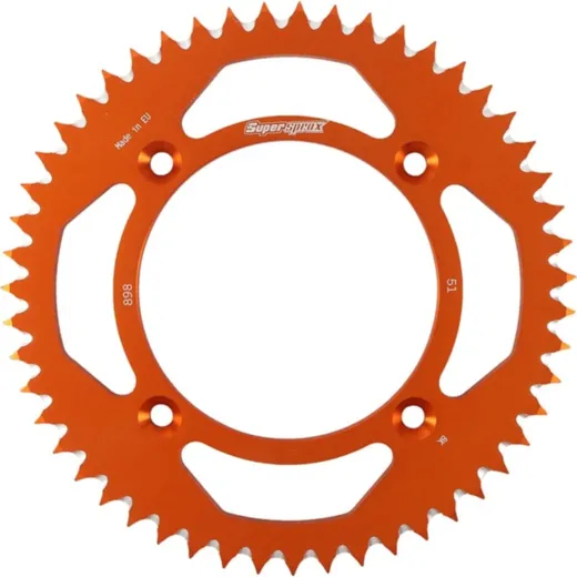 Alu-Rear Sprocket / Chain Wheel Supersprox 428/51t orange