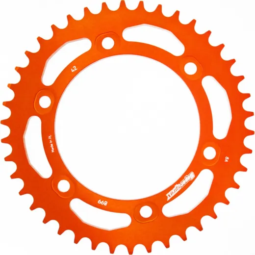 Alu-Rear Sprocket / Chain Wheel Supersprox 525/42t orange