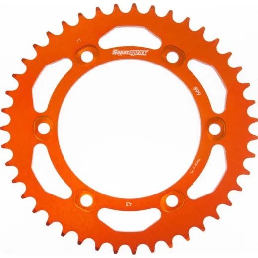 Alu-Rear Sprocket / Chain Wheel Supersprox 525/43t orange
