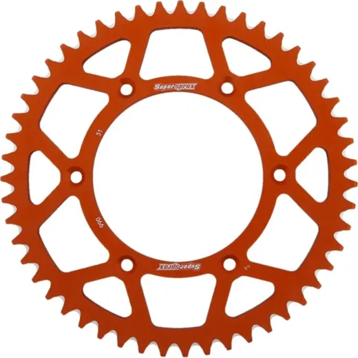 Alu-Rear Sprocket / Chain Wheel Supersprox 520/51t orange