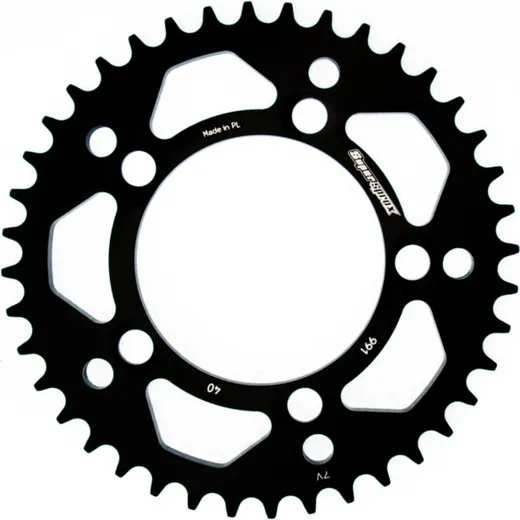 Alu-Rear Sprocket / Chain Wheel Supersprox 525/40t black 72400AK40
