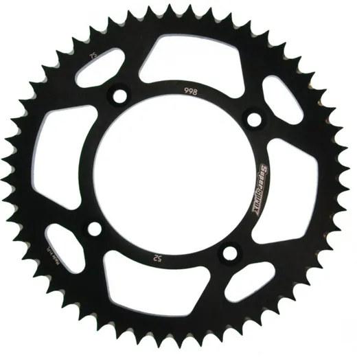Alu-Rear Sprocket / Chain Wheel Supersprox 428/52t black