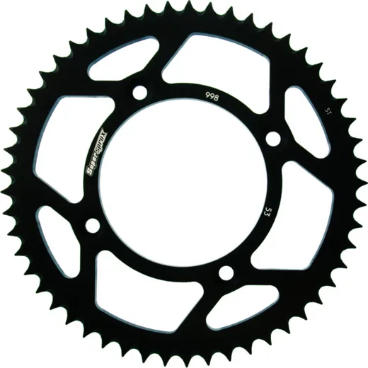 Alu-Rear Sprocket / Chain Wheel Supersprox 428/53t black