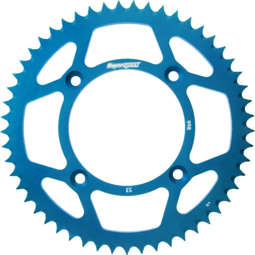 Alu-Rear Sprocket / Chain Wheel Supersprox 428/53t blue 15104AB53
