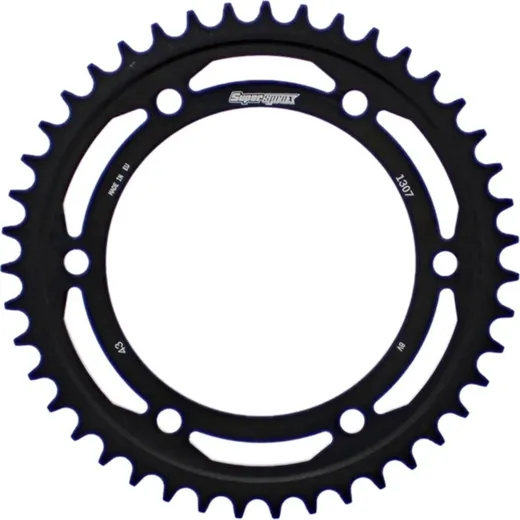 Steel Edge-Rear Sprocket / Chain Wheel Supersprox 525-43t black 10617-K43