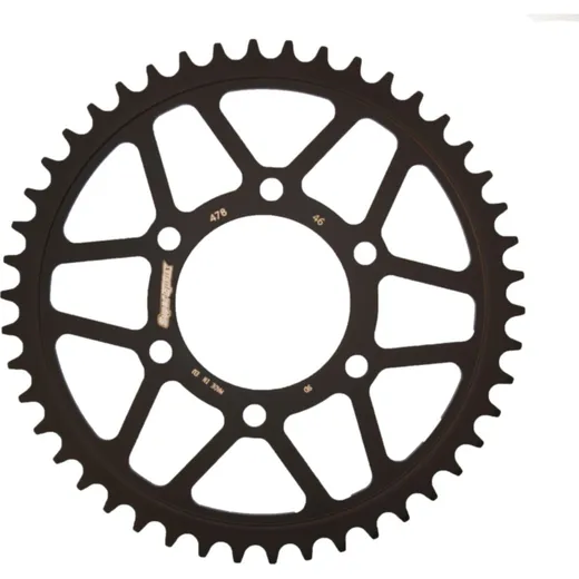 Steel Edge-Rear Sprocket / Chain Wheel Supersprox 520-46t black 16403-K46