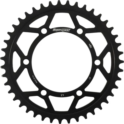 Steel Edge-Rear Sprocket / Chain Wheel Supersprox 520-43t black 16500-K43