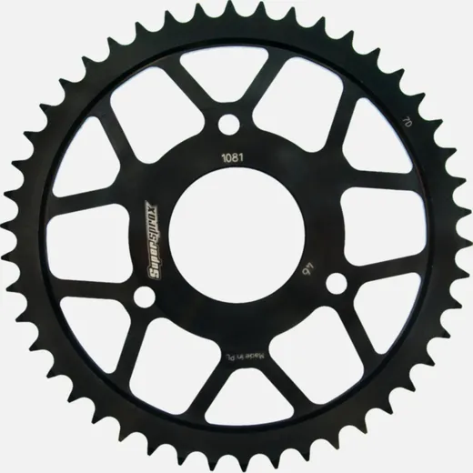 Steel-Rear Sprocket / Chain Wheel Supersprox 428/46t black 80200-46