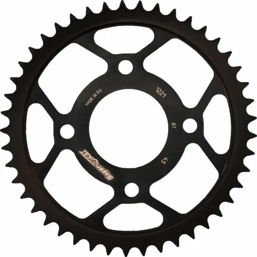 Steel-Rear Sprocket / Chain Wheel Supersprox 428/45t black 10204-45