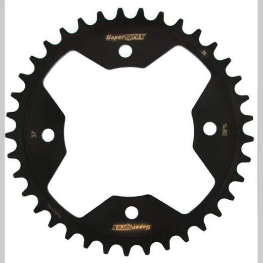 Steel-Rear Sprocket / Chain Wheel Supersprox 520/37t black 92405-37