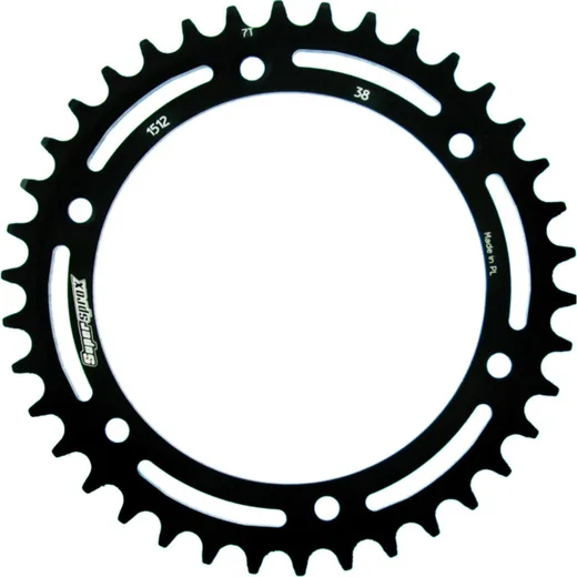 Steel-Rear Sprocket / Chain Wheel Supersprox 520/38t black 14206-38