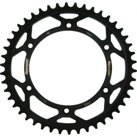 Steel-Rear Sprocket / Chain Wheel Supersprox 520/46t black 14206-46