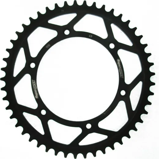 Steel-Rear Sprocket / Chain Wheel Supersprox 520/49t black 14206-49