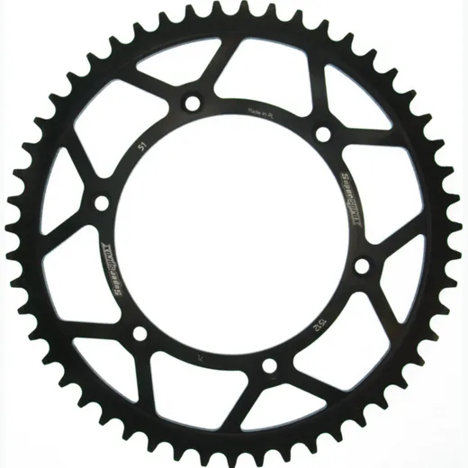 Steel-Rear Sprocket / Chain Wheel Supersprox 520/51t black 14206-51