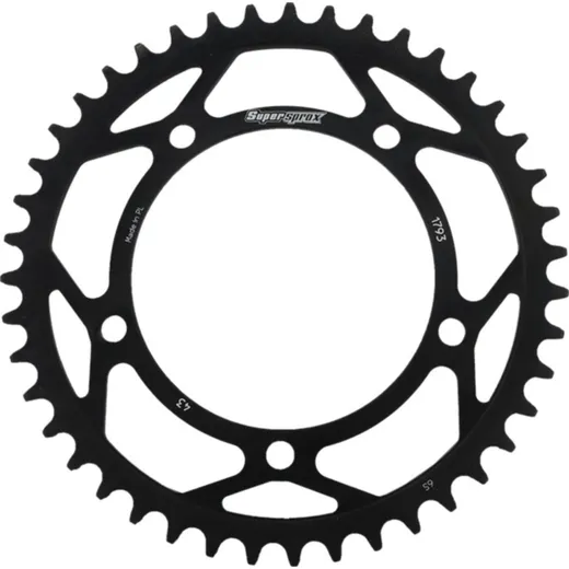 Steel-Rear Sprocket / Chain Wheel Supersprox 520/43t black 15605-43