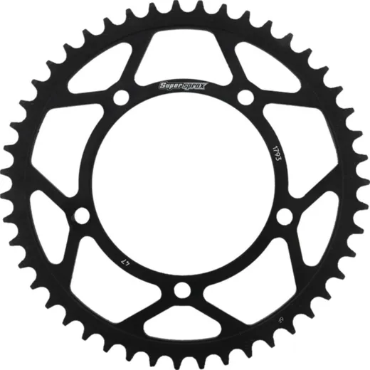 Steel-Rear Sprocket / Chain Wheel Supersprox 520/47t black 15605-47