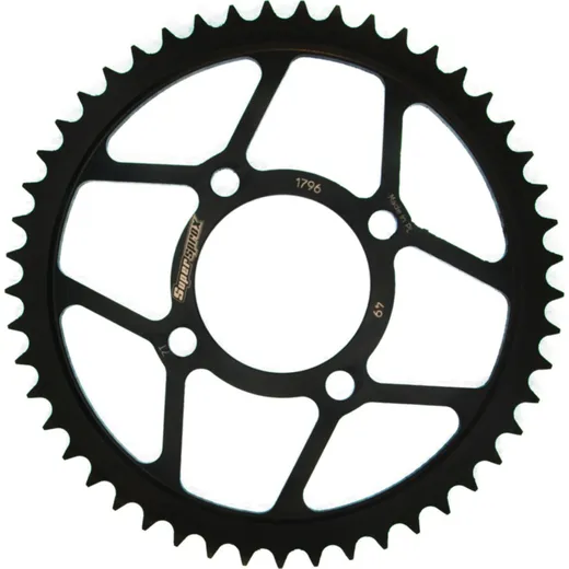 Steel-Rear Sprocket / Chain Wheel Supersprox 428/49t black 14210-49