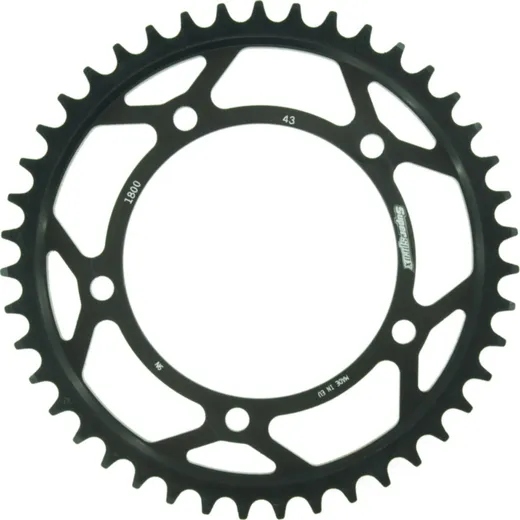 Steel-Rear Sprocket / Chain Wheel Supersprox 530/43t black 86603-43