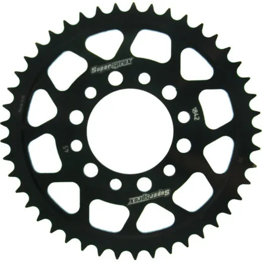 Steel-Rear Sprocket / Chain Wheel Supersprox 428/45t black 12208-45