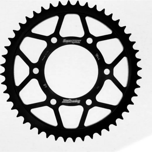 Steel-Rear Sprocket / Chain Wheel Supersprox 428/48t black 12222-48