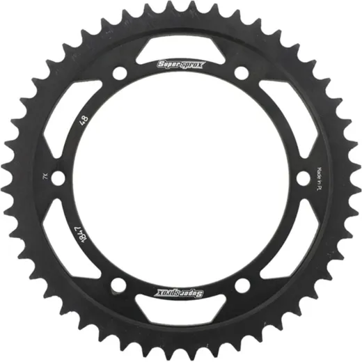 Steel-Rear Sprocket / Chain Wheel Supersprox 428/48t black 12313-48