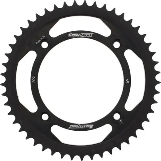 Steel-Rear Sprocket / Chain Wheel Supersprox 420/49t black 11104-49