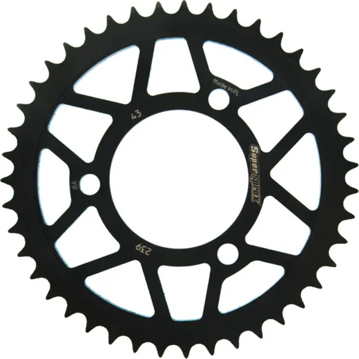 Steel-Rear Sprocket / Chain Wheel Supersprox 420/43t black