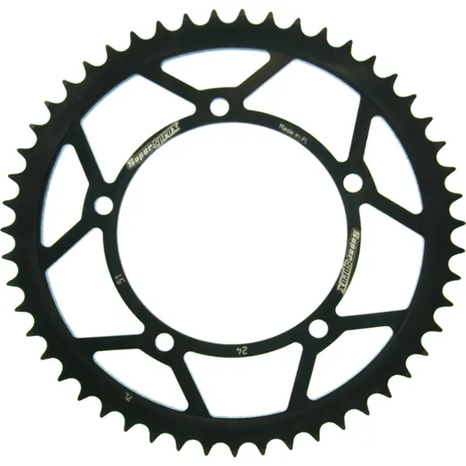 Steel-Rear Sprocket / Chain Wheel Supersprox 420/51t black 35105-51