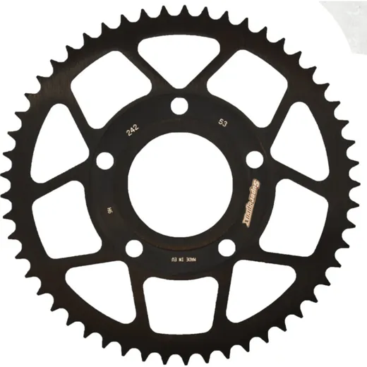 Steel-Rear Sprocket / Chain Wheel Supersprox 428/53t black 30242-53