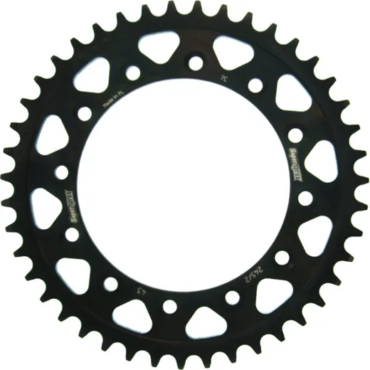 Steel-Rear Sprocket / Chain Wheel Supersprox 520/43t black 10304-43