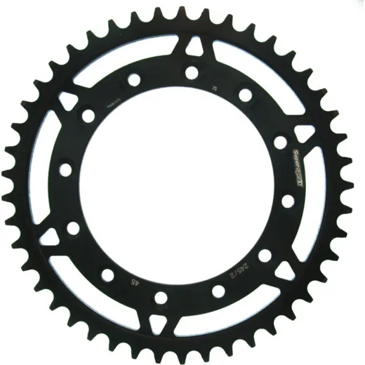 Steel-Rear Sprocket / Chain Wheel Supersprox 520/45t black 10304-45