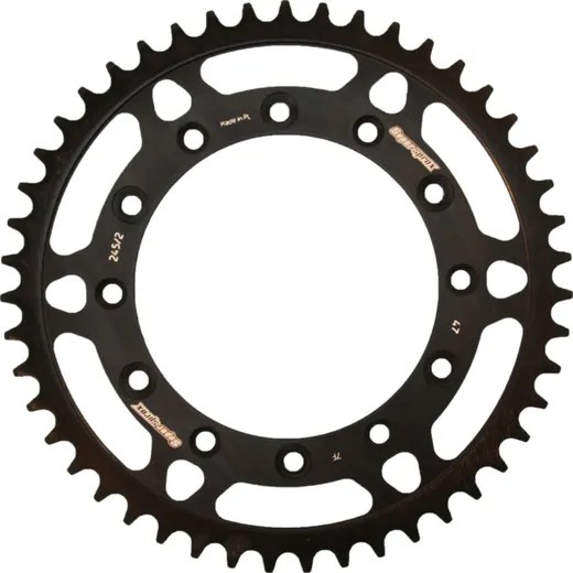 Steel-Rear Sprocket / Chain Wheel Supersprox 520/47t black 10304-47